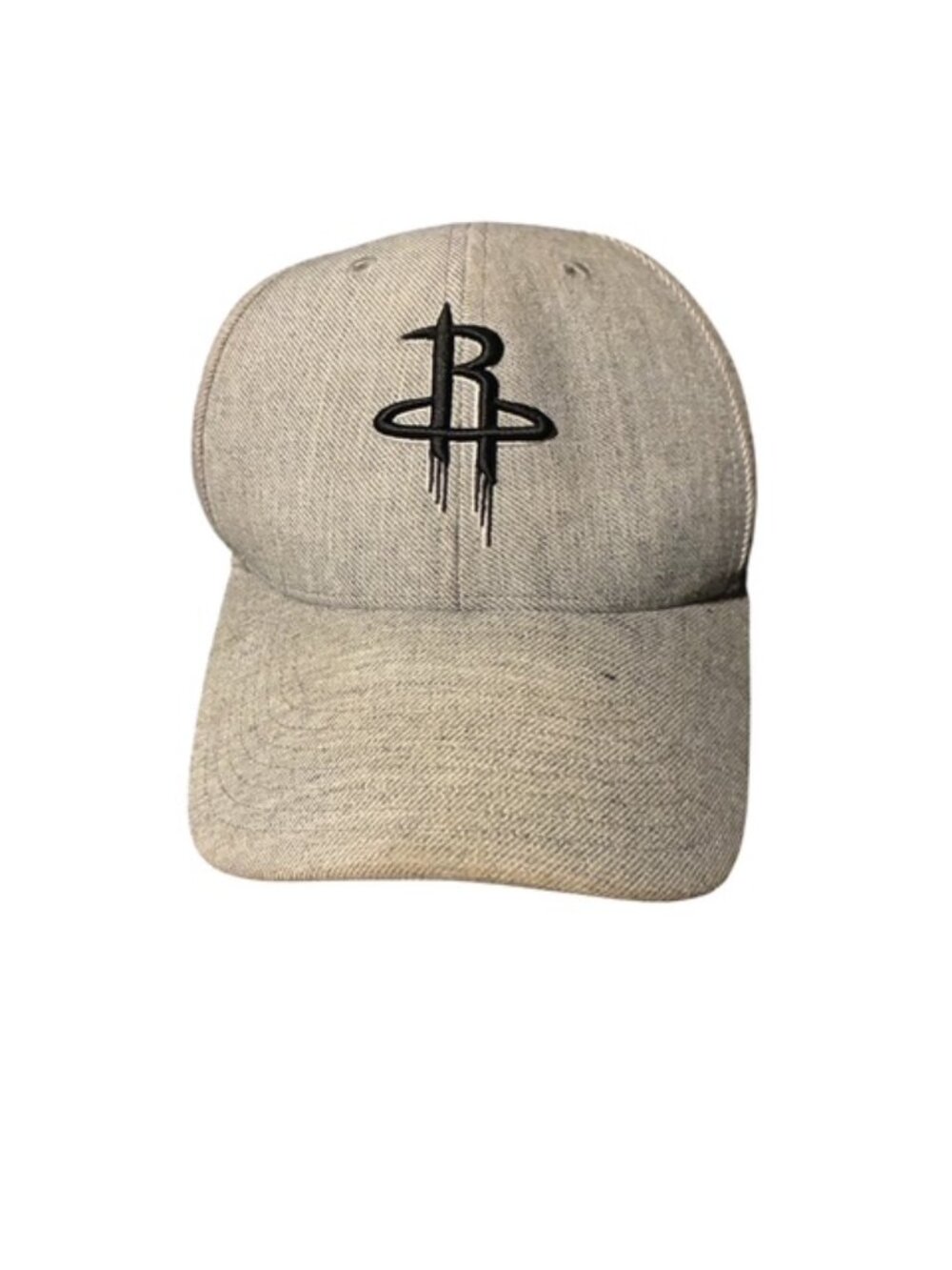 47 Brand Clean Up Hat-NBA Houston Rockets-Gray/Black-Adjustable Backstrap